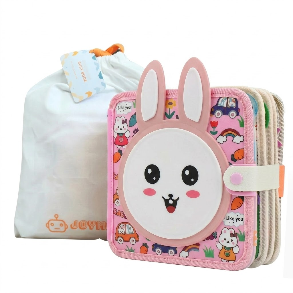 Libro Attivo Montessori Coniglietto Rosa – Joymaxx