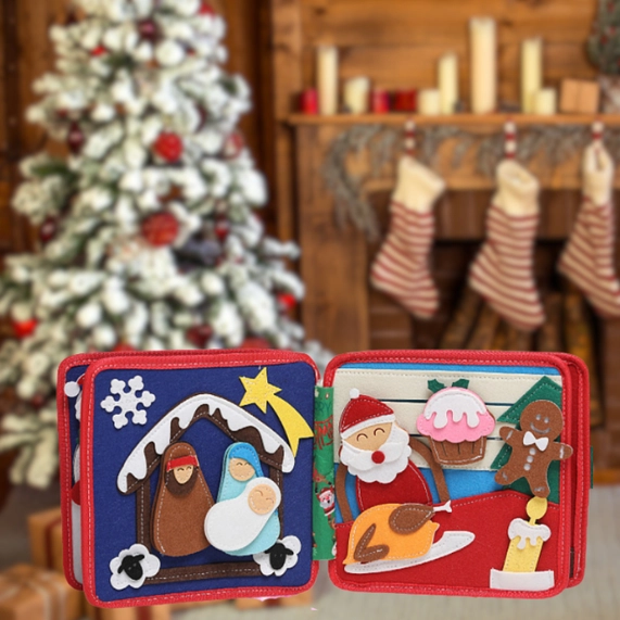 Libro Montessori Busy Board di Natale – Joymaxx
