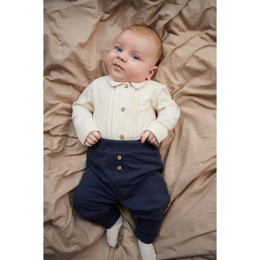 Fixoni Whitecap - Body Camicia Manica Lunga - Panna