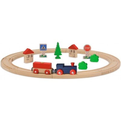 Eichhorn - Trenino in Legno Wooden Toy Set 20 Pezzi