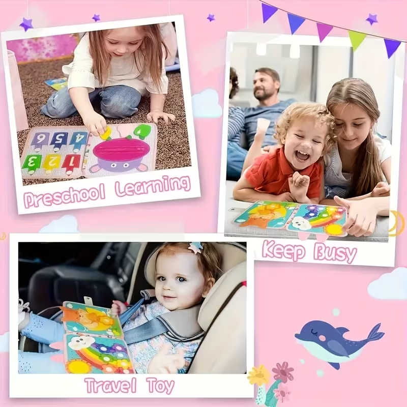 Libro Attivo Montessori Coniglietto Rosa – Joymaxx