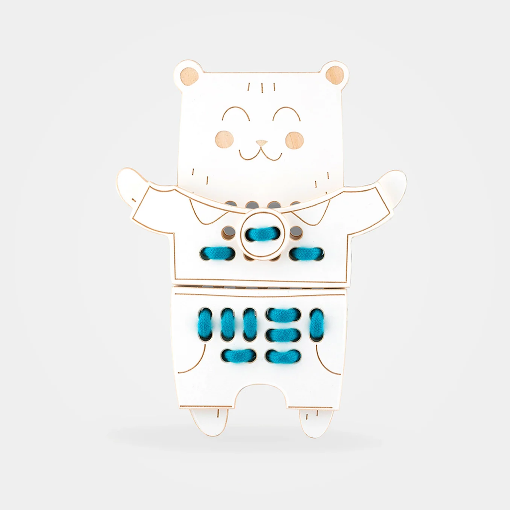 Mr Teddy Bear – Gioco delle Allacciature in Legno