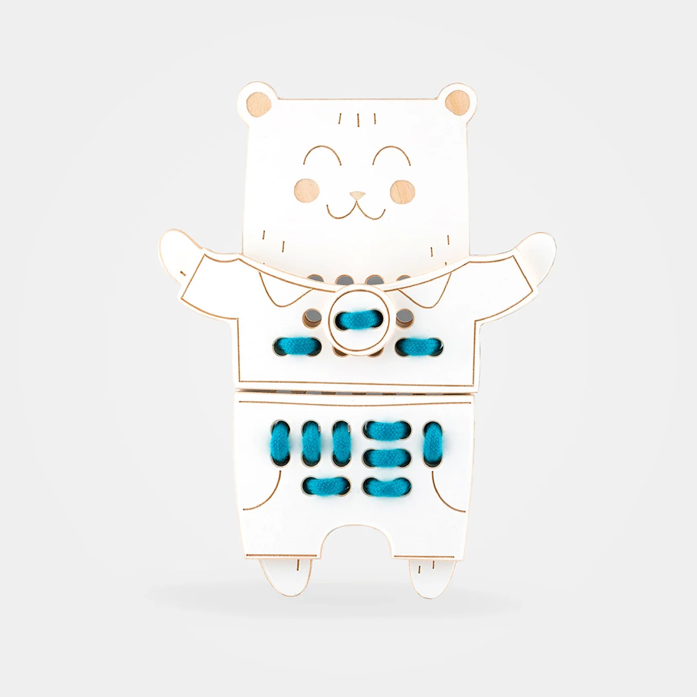 Mr Teddy Bear – Gioco delle Allacciature in Legno