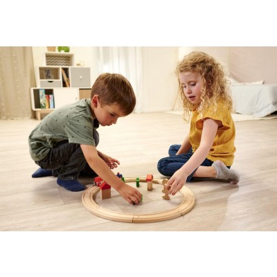 Eichhorn - Trenino in Legno Wooden Toy Set 20 Pezzi