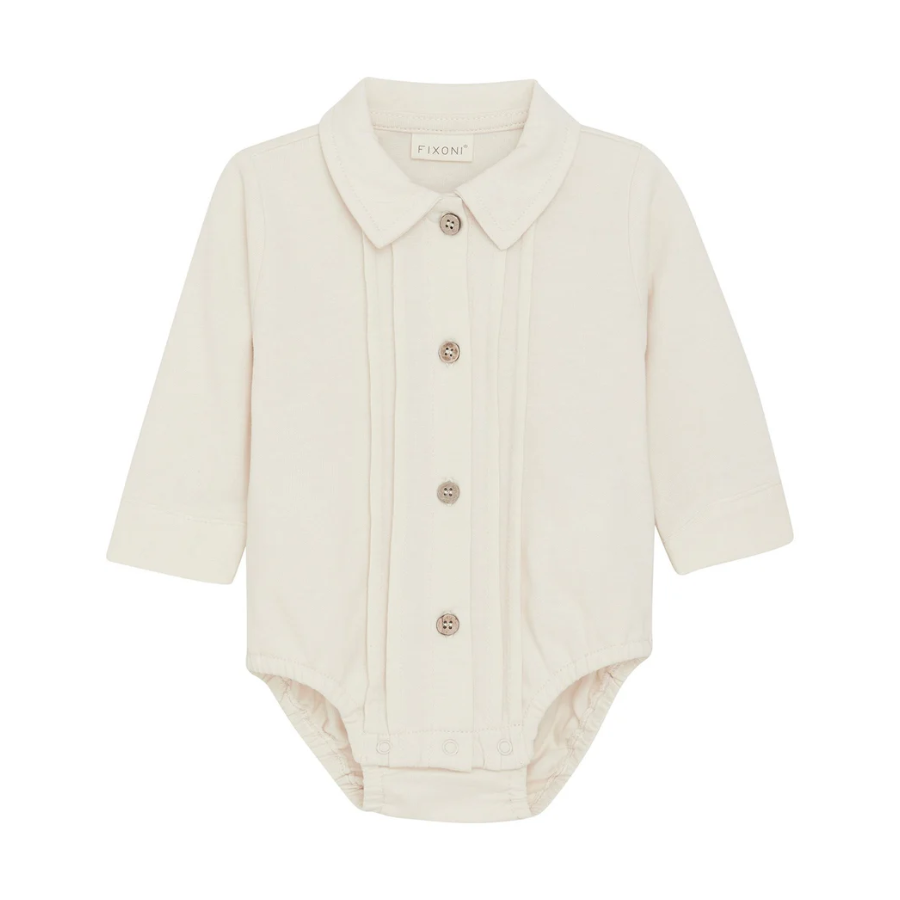 Fixoni Whitecap - Body Camicia Manica Lunga - Panna