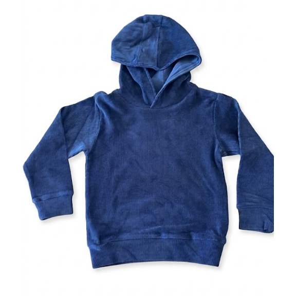 Cord Navy - Felpa con cappuccio