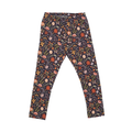 Leggings con fiori fantasiosi