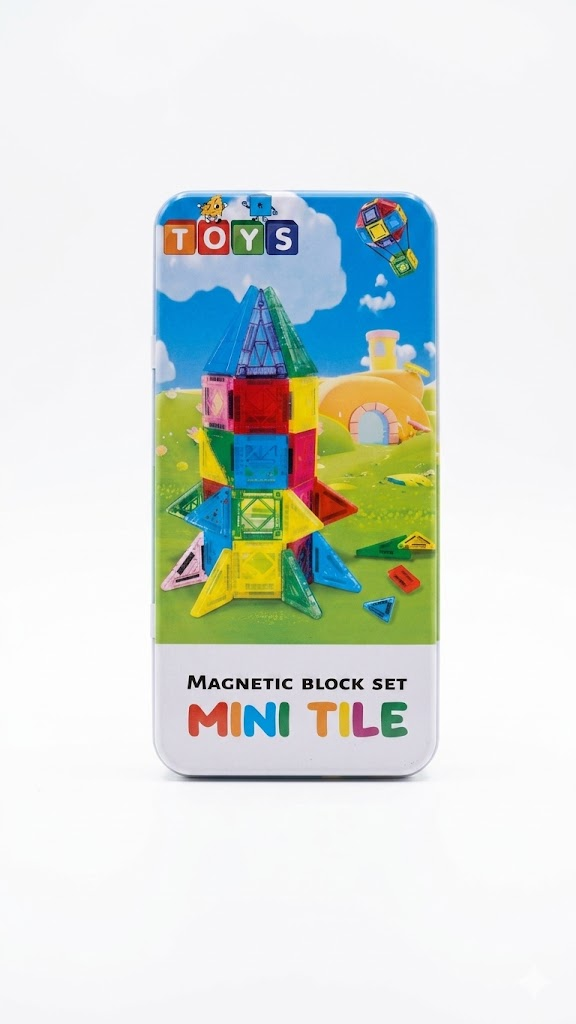Magnetopia – Set Viaggio Magnetico con Scatola Metallica – 28 Pezzi