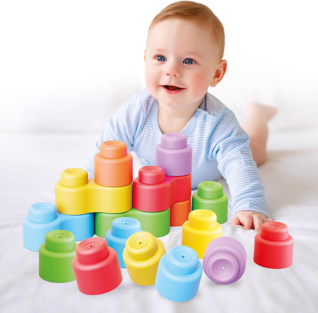 Quercetti MOMY Soft Happy Sound – Costruzioni Morbide 18 Pezzi