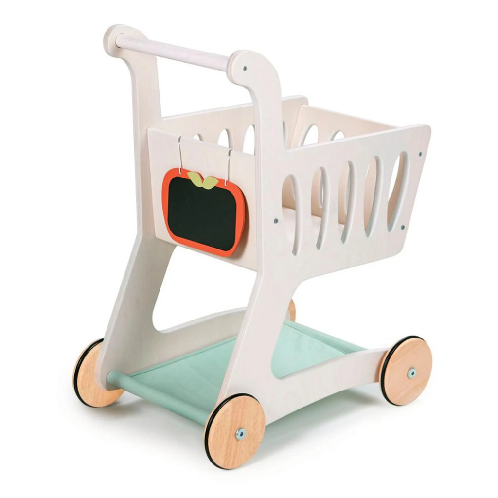 Carrello della Spesa in Legno con Lavagna | Shopping Cart Tender Leaf Toys | 3+ Anni