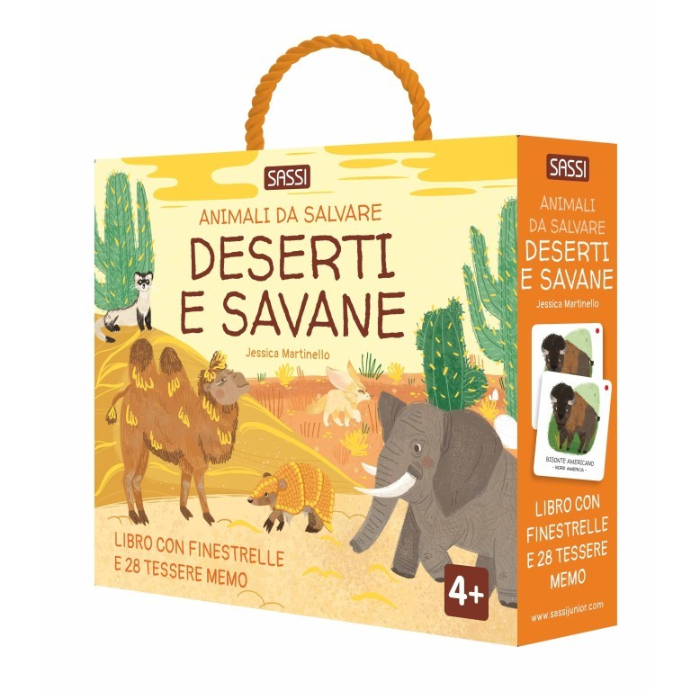 Animali da Salvare: Deserti e Savane – Libro Memo con Finestrelle | Jessica Martinello