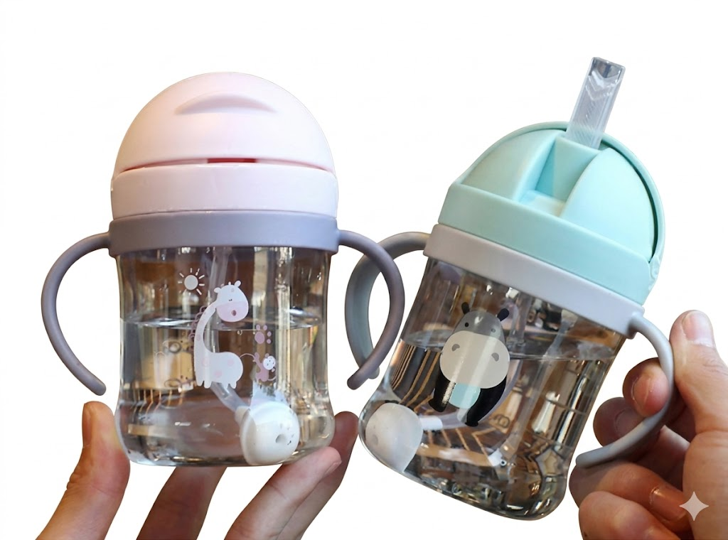 Tazza con Cannuccia per Bambini 250/350 ml – Biberon Apprendimento