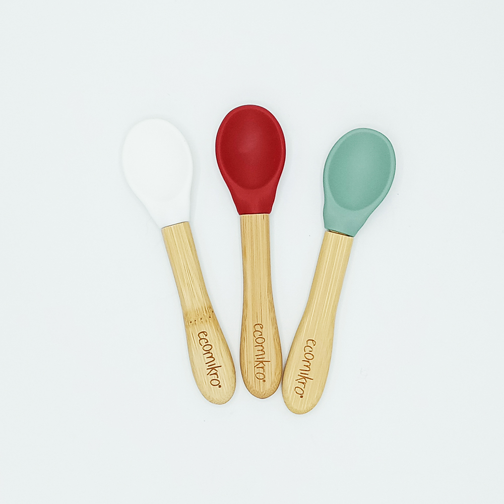 Set Cucchiai in Bambù e Silicone Ecomikro – 3 pz