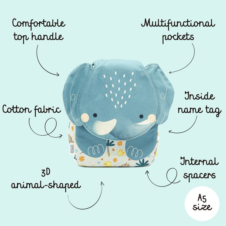 Zaino mini A5 - Elefante Chewy